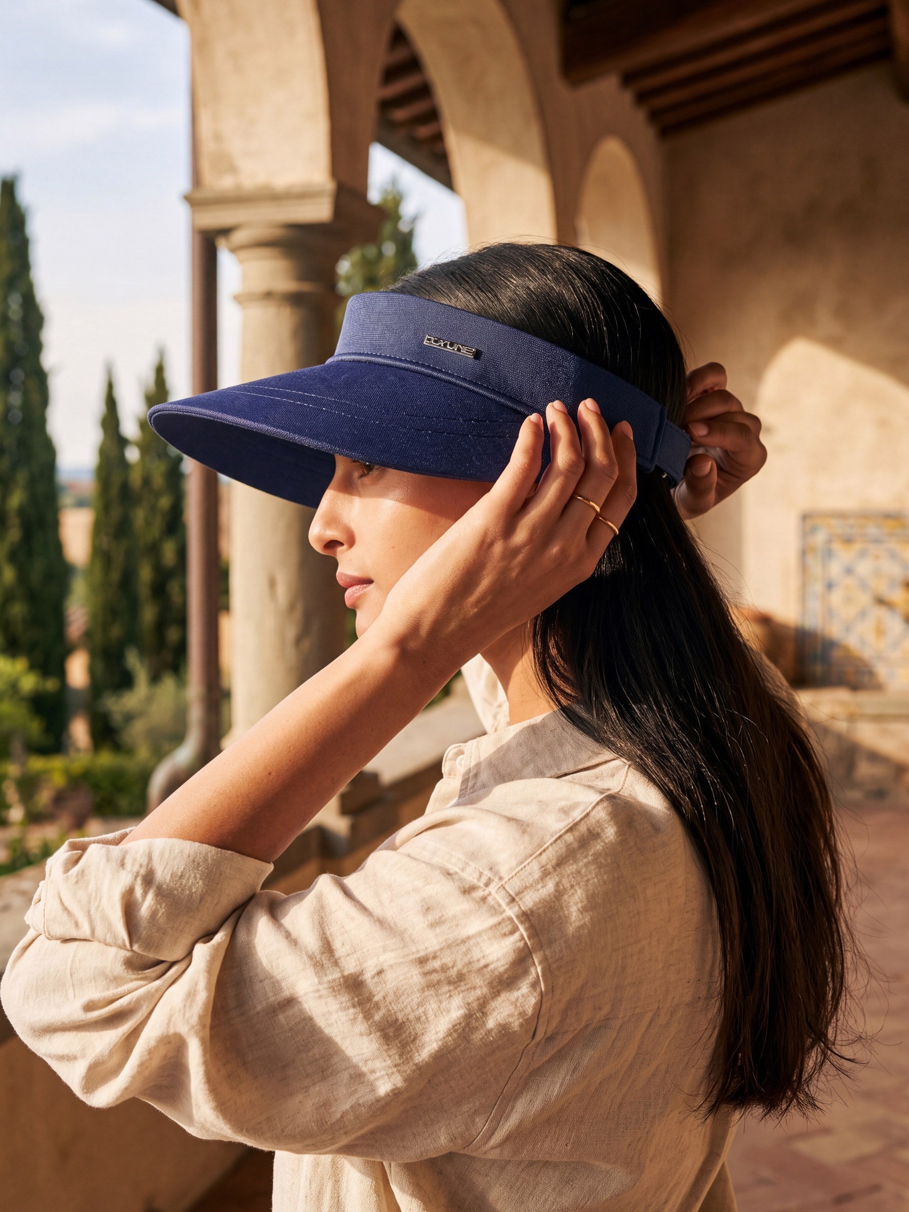 UV.LINE Visera Grecia Marino en uso