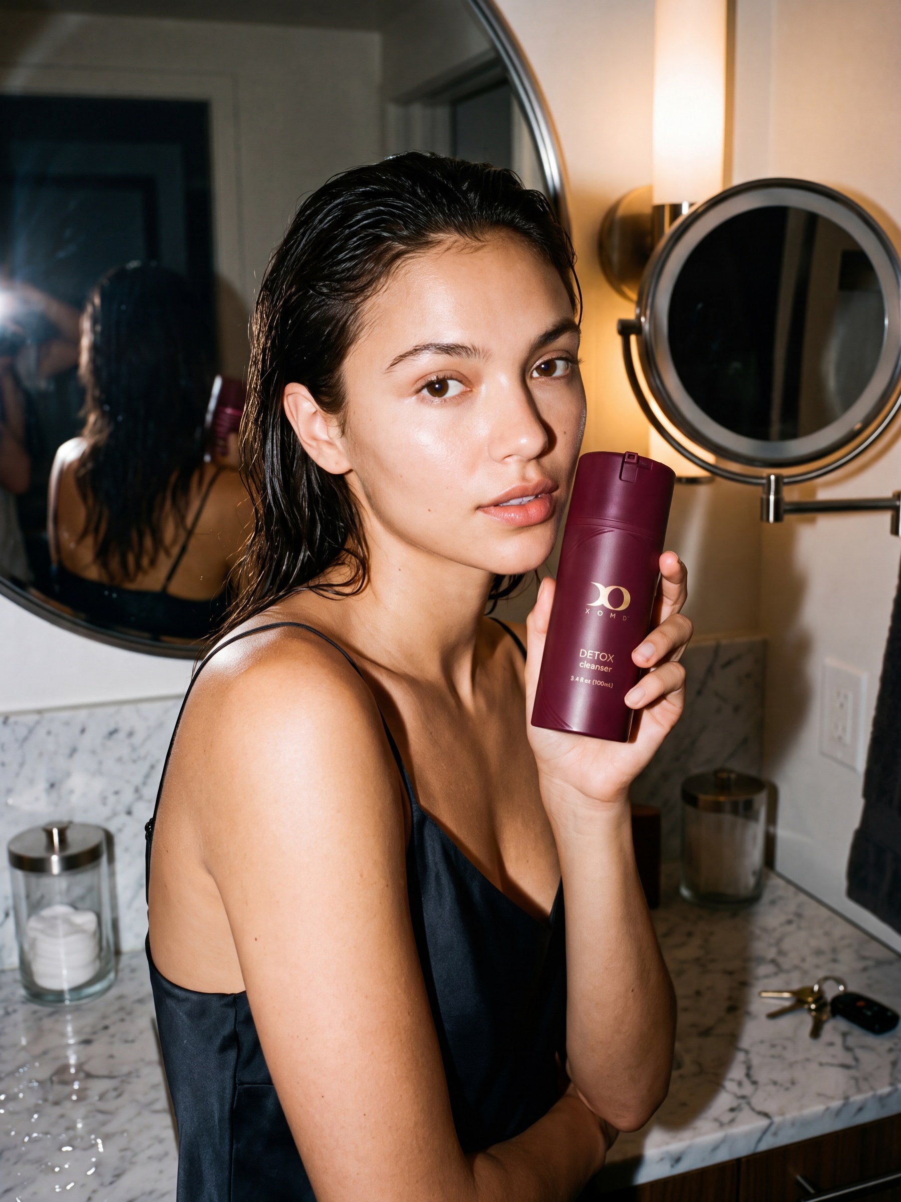 XOMD Detox Cleanser en uso